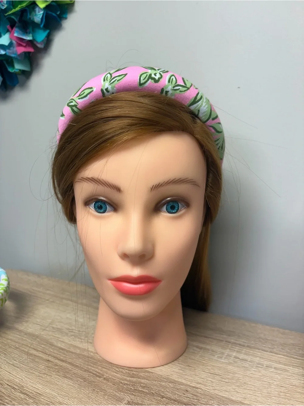 LP Pink Floral Padded Headband for Women